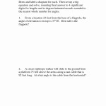 50 Trig Word Problems Worksheet | Chessmuseum Template Library Pertaining To Right Triangle Word Problems Worksheet