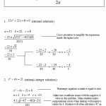 50 Using The Quadratic Formula Worksheet | Chessmuseum Template Library Throughout The Quadratic Formula Worksheet