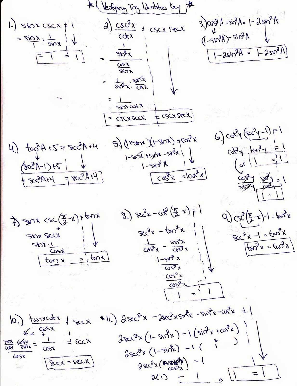 50 Verifying Trig Identities Worksheet | Chessmuseum Template Library regarding Verifying Trig Identities Worksheet