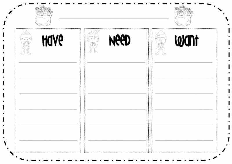 50 Wants Vs Needs Worksheet | Chessmuseum Template Library with Wants Vs Needs Worksheet