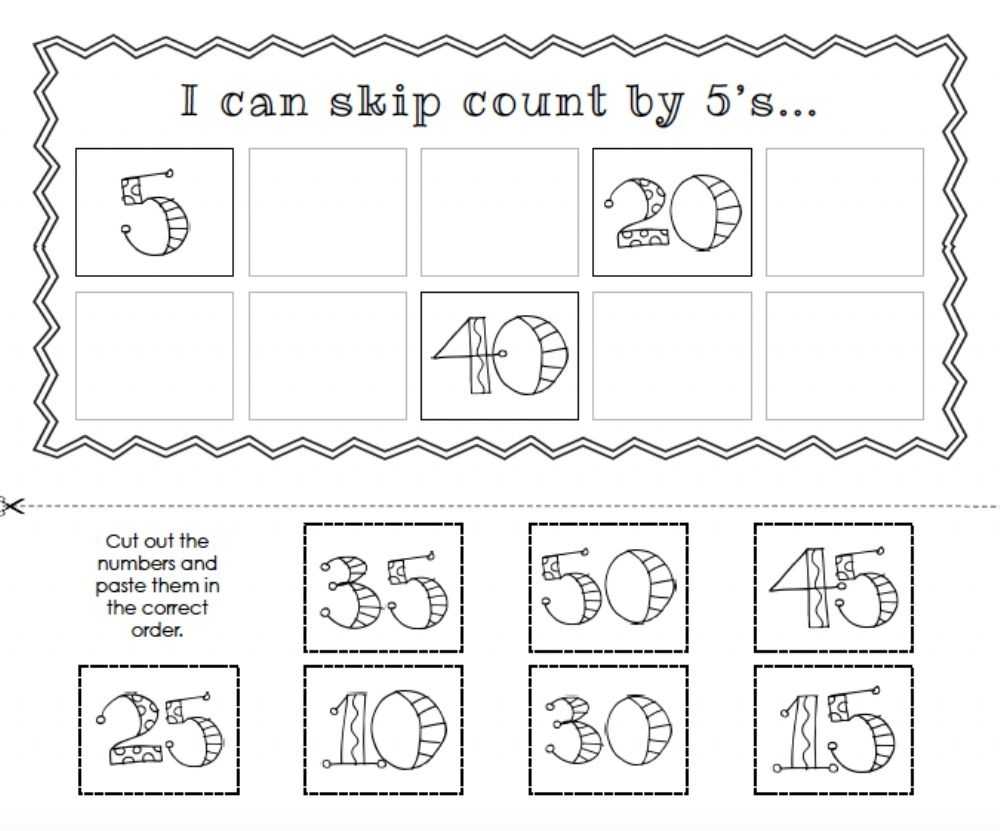 5'S Printable Worksheet Counting By 5S Worksheet with Counting In 5S Worksheet