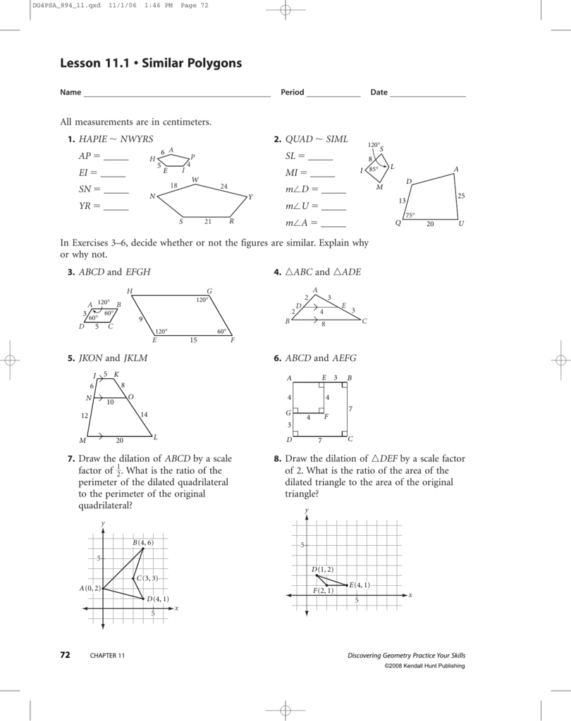 72 Similar Polygons Worksheet Answers - Worksheet List Regarding Similar Figures Worksheet Answers