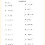 7Th Grade Algebra Word Problems Worksheet / Practice Your Math Skills Regarding Solving For Y Worksheet