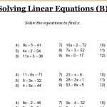 7Th Grade Math Worksheets Pdf | Printable Worksheets Pertaining To Solving Linear Equations Worksheet Pdf