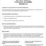 8+ College Algebra Worksheet Templates – Doc, Pdf Within Pre Algebra Review Worksheet