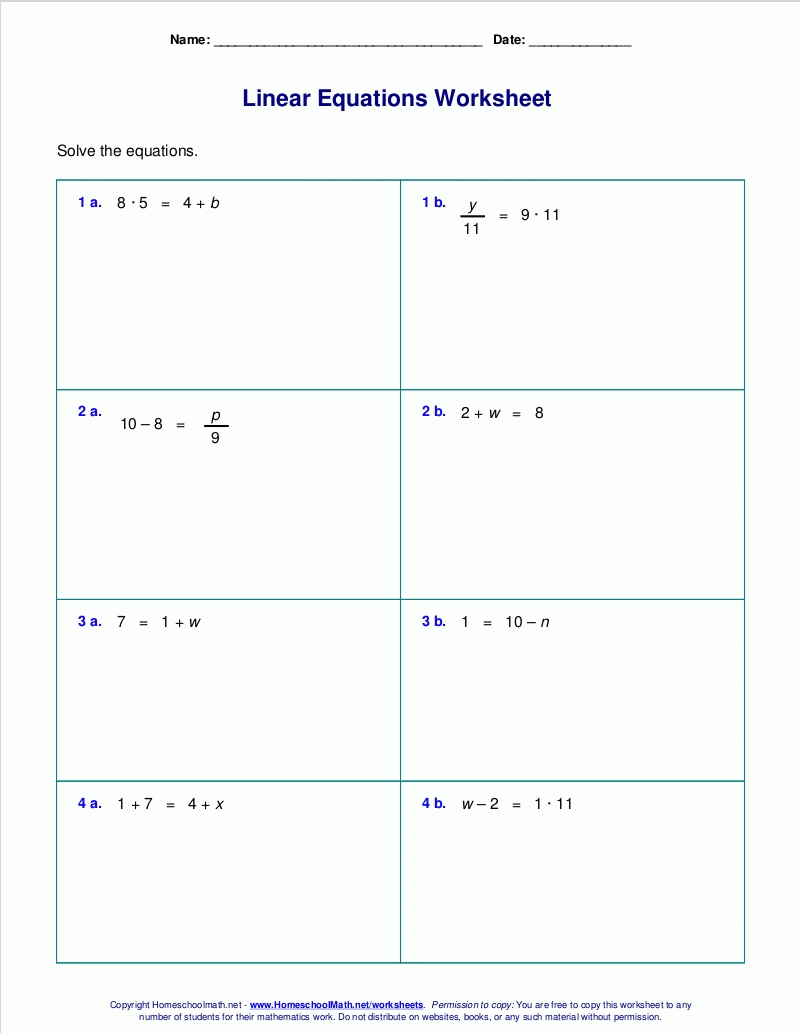 8Th Grade Chemical Equations Worksheet throughout Solve Two Step Equations Worksheet