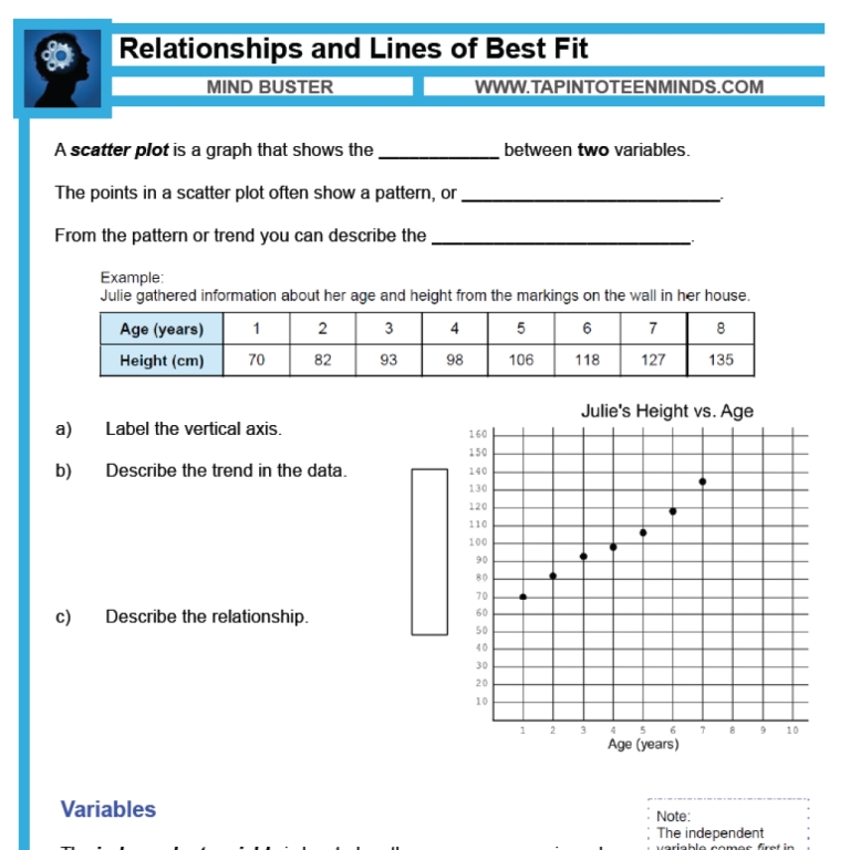8Th Grade Scatter Plot Worksheet - Thekidsworksheet Intended For Scatter Plot Worksheet 8th Grade