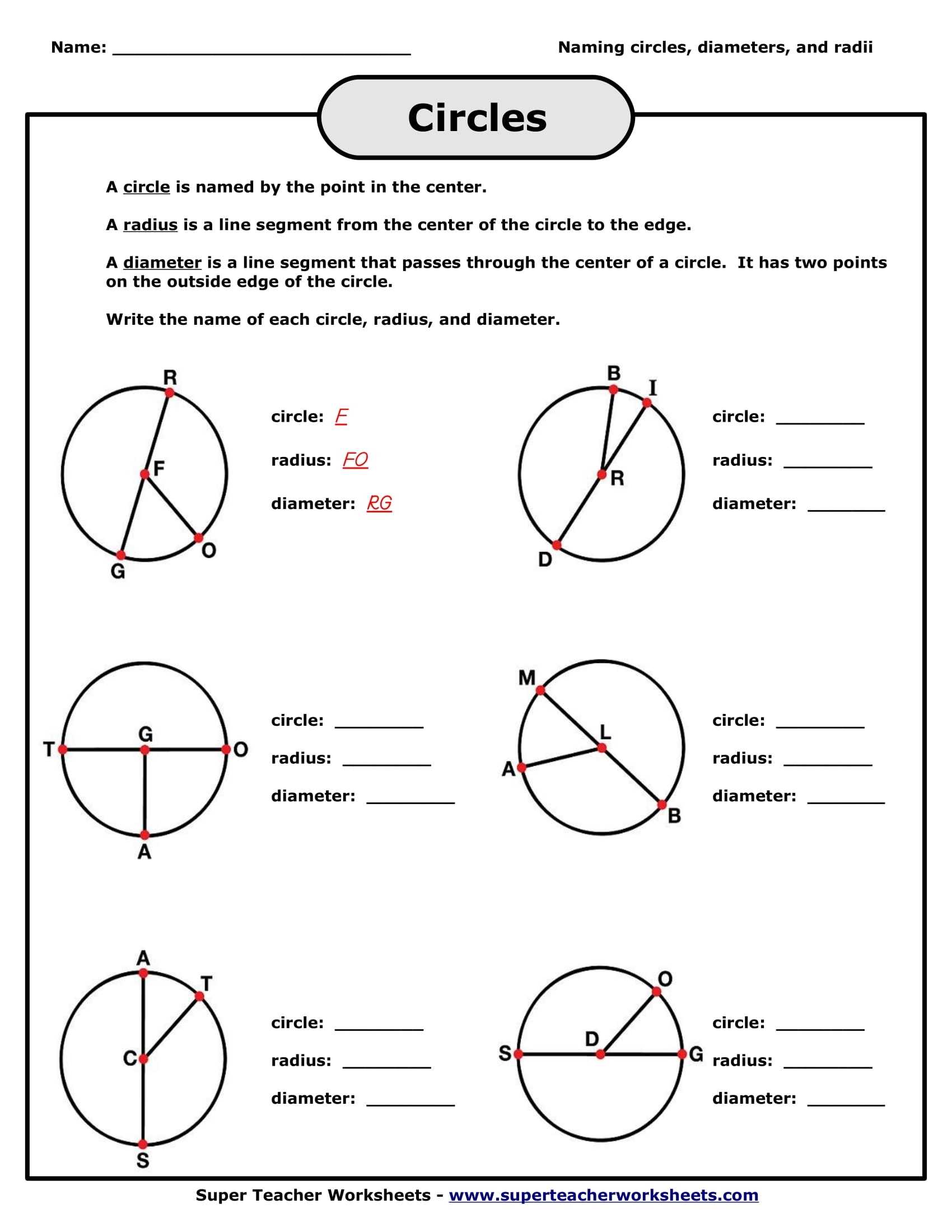 9+ Geometry Worksheet Examples For Students - Pdf | Examples Within Angles In A Circle Worksheet