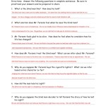 A Man Who Had No Eyes Worksheet And Key For The Story Of Stuff Worksheet