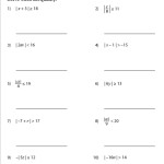 Absolute Value Inequalities Worksheets With Solving Absolute Value Equations Worksheet