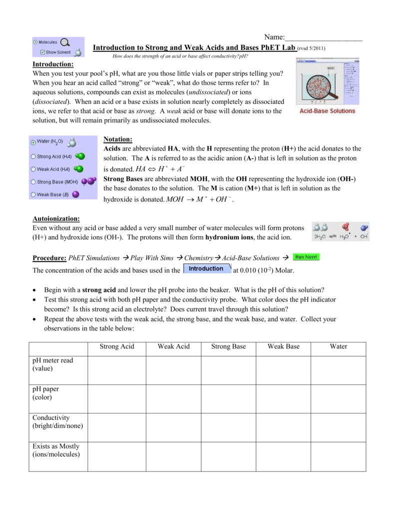 Acids & Bases And Ph Worksheet Pdf Answer Key - Islero Guide Answer For Assignment For Acids And Bases Worksheet