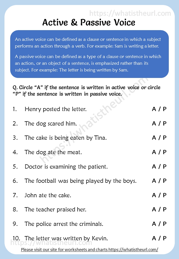 Active And Passive Voice Worksheets Rel 2 - Your Home Teacher Intended For Active Passive Voice Worksheet
