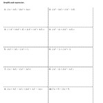 Adding And Subtracting Polynomials Worksheets Within Adding Subtracting Polynomials Worksheet