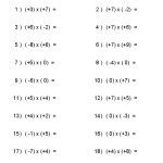 Adding And Subtracting Rational Numbers Worksheet 7Th Grade Pdf Throughout Adding Rational Numbers Worksheet