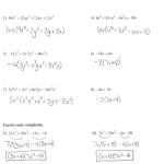 Algebra 2 – Mrs. Reed'S Math Class Inside Factoring Special Cases Worksheet