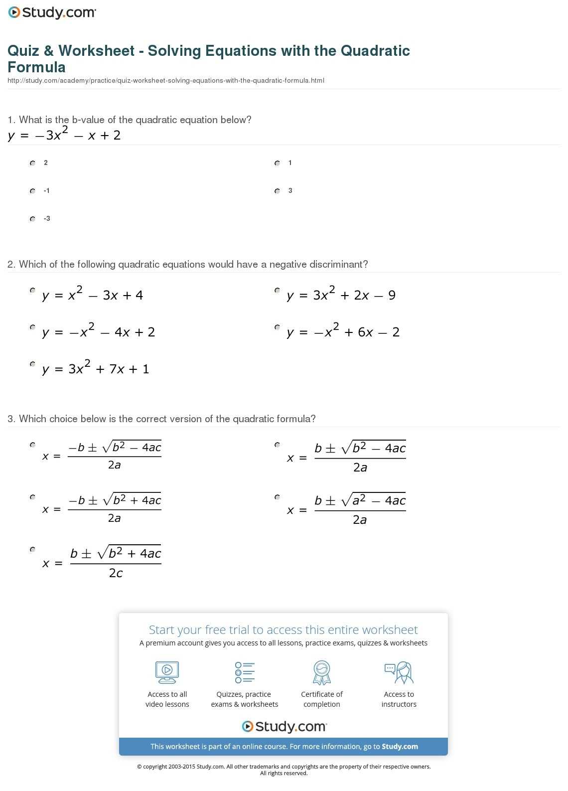 Algebra 2 Solving Quadratic Equations By Factoring Worksheet Answers - Algebra Review Worksheet with regard to Algebra 2 Review Worksheet