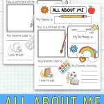 All About Me Printable Preschool Worksheet (Free Pdf) – Mindy Makes In All About Me Worksheet Pdf