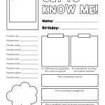 All About Me Printable Worksheets – 50 Free Printables | Printabulls Inside All About Me Printable Worksheet
