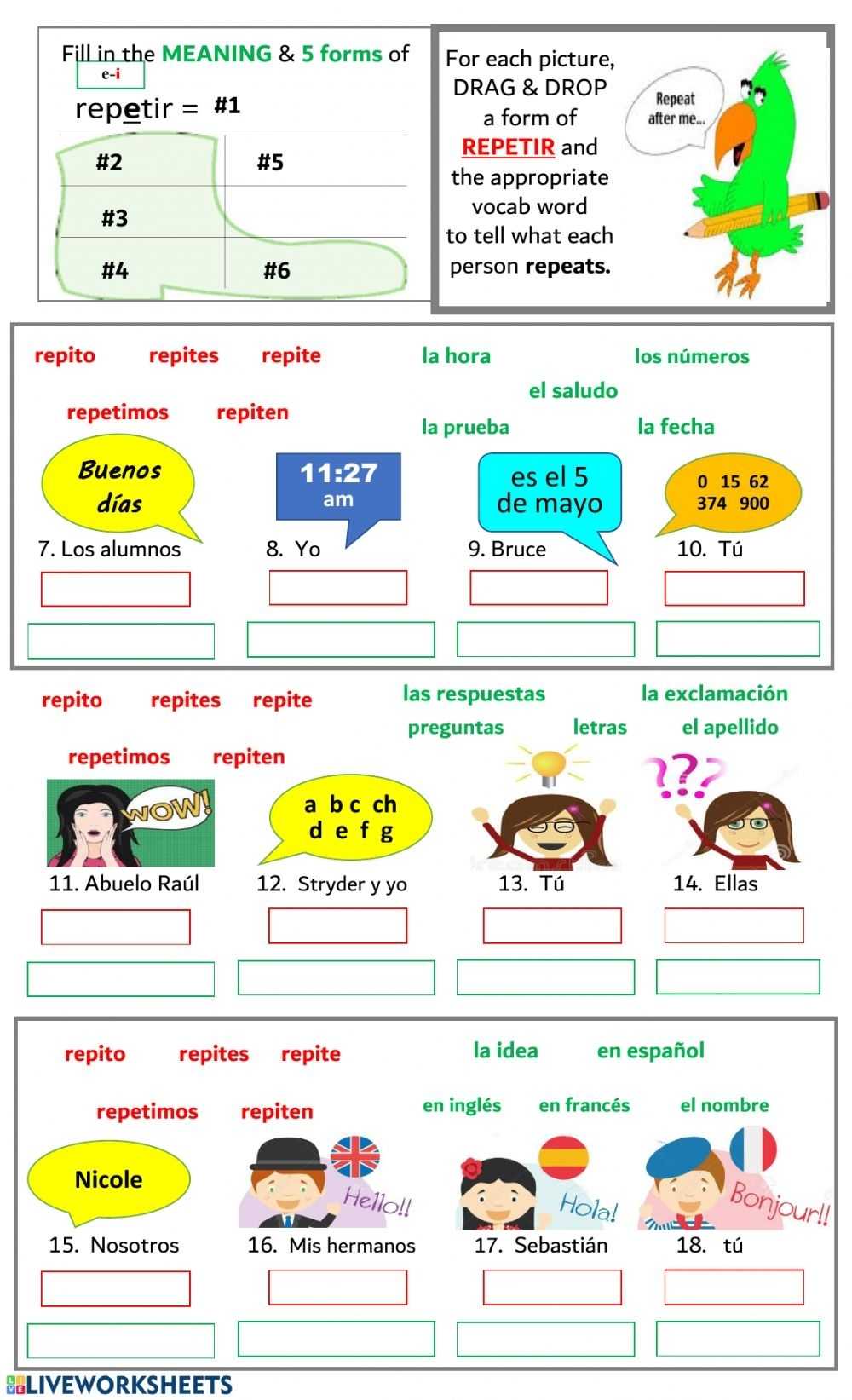 Amazing E To I Stem Changing Verbs Worksheet - Hawthorne Community Council inside Stem Changing Verbs Worksheet