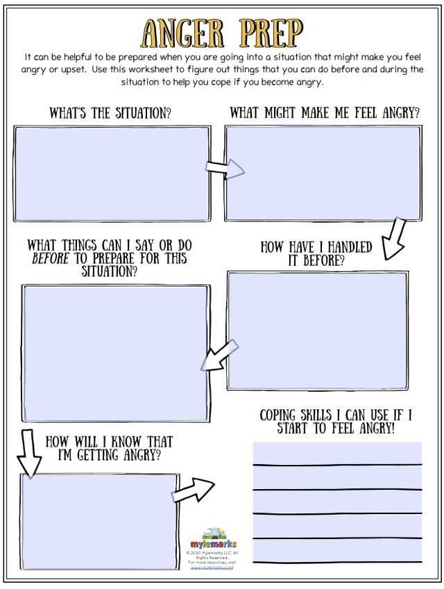 Anger Worksheets For Kids And Teens For Anger Management Worksheet For Teenagers