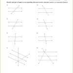Angles And Parallel Lines Worksheet - Qualityinspire regarding Angles In Transversal Worksheet Answers
