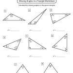 Angles In A Triangle Worksheets – Math Monks Pertaining To Triangle Interior Angles Worksheet Answers