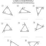 Angles In A Triangle Worksheets – Math Monks Regarding Centers Of Triangles Worksheet
