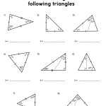 Angles In A Triangle Worksheets – Math Monks Throughout Area Of Triangles Worksheet Pdf