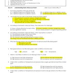 Answer Key For Gas Laws Practice Worksheet Regarding Behavior Of Gases Worksheet