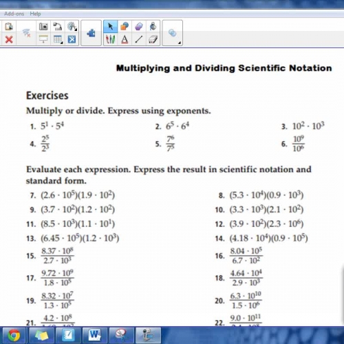 Answer Key - Multiplying & Dividing Scientific Notation Ws Regarding Multiplying Scientific Notation Worksheet