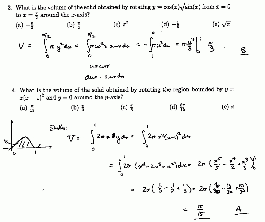 Ap Calculus Calculus Problems Worksheet / Ap Calculus Bc Exam Problem 3 Within Intermediate Value Theorem Worksheet