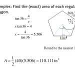 Area Of Regular Polygons Using Trig Worksheet With Area Of Regular Polygons Worksheet