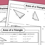 Area Of Triangles Worksheets Pertaining To Area Of Triangles Worksheet Pdf