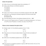 Arithmetic Sequence Exercises With Answers Pdf – Exercise Pertaining To Arithmetic Sequences Worksheet Answers