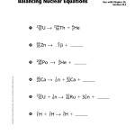Balance Nuclear Equations Worksheet – Equations Worksheets Within Balancing Nuclear Equations Worksheet