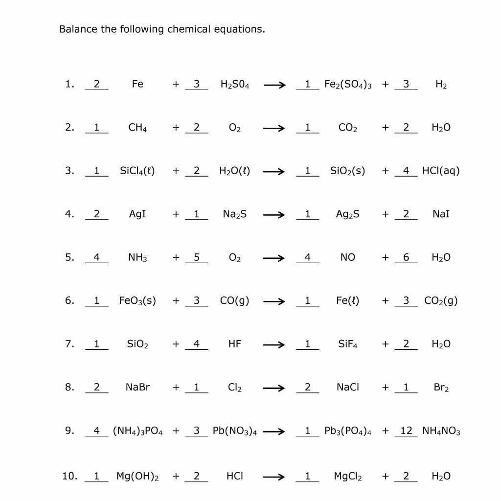 Balancing Act Worksheet Answer Key | Education Template Pertaining To Balancing Act Worksheet Answer Key