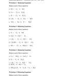 Balancing Chemical Equations Worksheet 1 Answers — Db Excel In Balancing Chemical Equations Worksheet 1