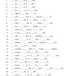 Balancing Chemical Equations Worksheet With Answer Key Worksheets In Balancing Equations Practice Worksheet Answers