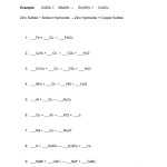 Balancing Chemical Equations Worksheet Worksheet In Balancing Chemical Equations Worksheet 1