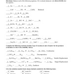 Balancing Equation Practice Worksheet Answers : Balanced Equation Sample Problems – Work Power Intended For Balancing Equations Worksheet Answers
