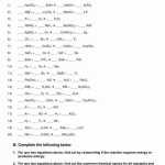Balancing Equations And Types Of Reactions Worksheet Answers / Chemistry – Identifying Reactions In Chemical Reactions Worksheet Answers
