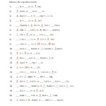 Balancing Equations Worksheet Answer Key With Balancing Equations Worksheet Answer Key