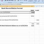 Bank Account Reconciliation Template Excel | Qualads Throughout Reconciling A Bank Statement Worksheet