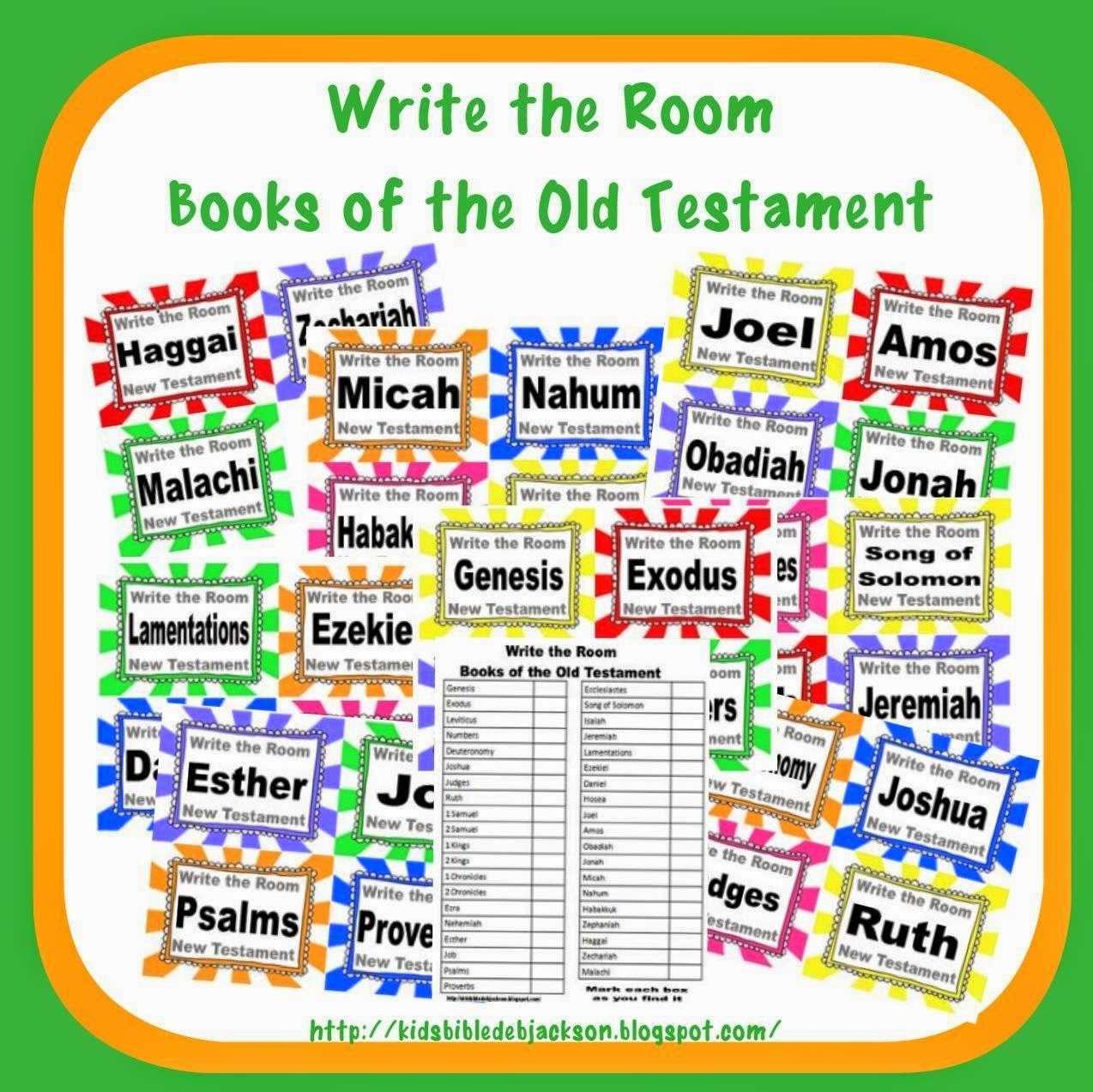 Bible Fun For Kids: Write The Room: Books Of The Bible within Books Of The Bible Worksheet