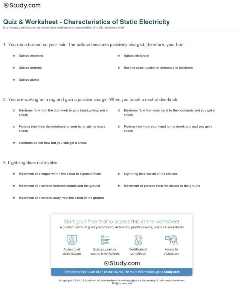 Bill Nye Static Electricity Worksheet — Db-Excel in Bill Nye Static Electricity Worksheet