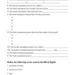 Bill Of Rights/Checks And Balances Worksheet Regarding Bill Of Rights Worksheet