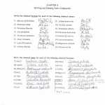 Binary Ionic Compounds Worksheet Answers Main Idea — Db Excel In Naming Ionic Compounds Worksheet Answers