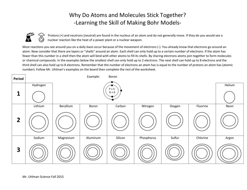 Bohr Model Worksheet Answer Key - Primitiveinspire in Bohr Atomic Models Worksheet Answers
