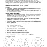 Bohr Model Worksheet Answers Pertaining To Bohr Model Worksheet Answers