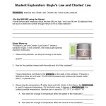 Boyle'S Law And Charles' Law Regarding Boyle'S Law Worksheet Answer Key